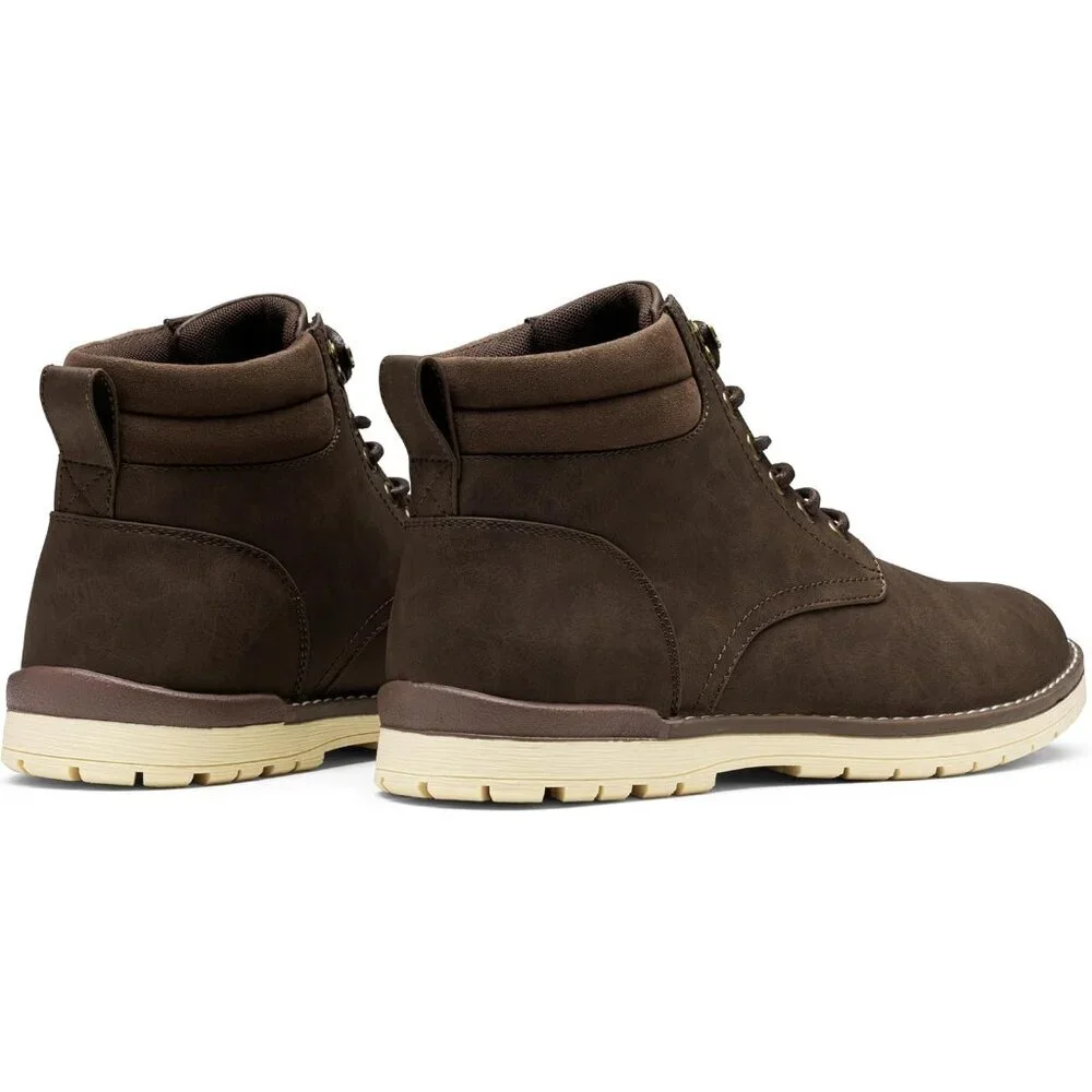 〽️Men's Chukka Hiking Boots Dark Brown Casual Waterproof Lace Up Comfort Shoes